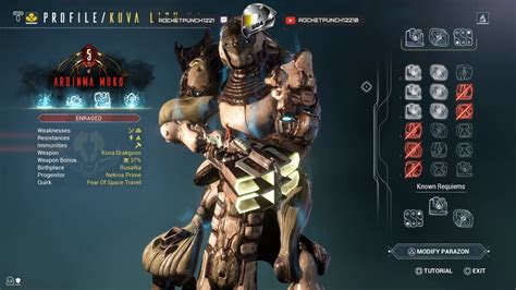 This lich is armed with the kuva karak which is a good kuva primary with a 52% magnetic bonus (great element to handle corpus shields.) This lich also features the Vengeful Pull Ephemera which can be applied to any warframe or pet, you can view each ephemera effect through the link at the bottom of this post. Save yourself the trouble of …
